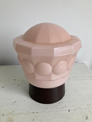 Thabur lamp art deco jaren 30 plafondlamp plafonniere roze