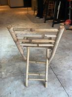 Bamboe Barstoel / Trapje, Ophalen, Gebruikt, Rotan