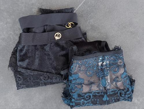 Nieuw! Doutzen slipjes, 2x maat XL, Kleding | Dames, Ondergoed en Lingerie, Slip, Zwart, Verzenden