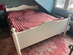Eikenhouten bed 200 x 160 (zonder het matras en textiel), Ophalen, Tweepersoons, 160 cm, Hout