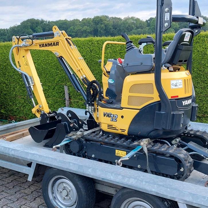 Te huur minikraan yanmar vio 12, Diensten en Vakmensen, Verhuur | Gereedschap en Machines
