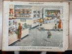 Oude Wandplaat Zuivelbereiding, Antiek en Kunst, Antiek | Schoolplaten, Ophalen of Verzenden, Overige thema's