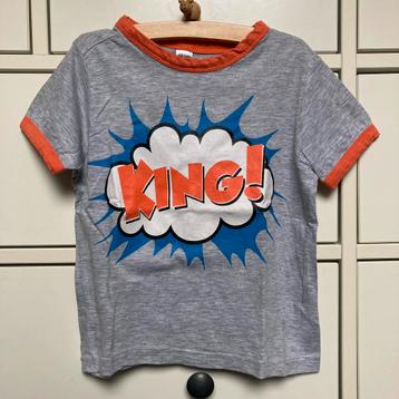 Koningsdag t-shirt 98/104 King