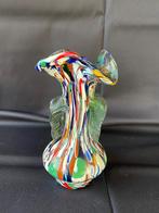 Murano mellefiori vaas vintage glazen spatter vaas, Ophalen of Verzenden