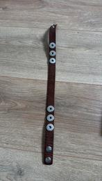 Noosa amsterdam dubbele armband met chunks, Ophalen of Verzenden, Zo goed als nieuw, Bruin, Leer