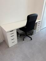Ikea bureau alex 200x60 wit zgan, Ophalen of Verzenden, Zo goed als nieuw