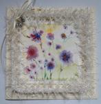 Bloemen geachilderd met aquarel verf., Ophalen of Verzenden, Zo goed als nieuw