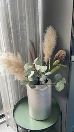 Vaas met kunstbloemen, Huis en Inrichting, Ophalen of Verzenden, Zo goed als nieuw