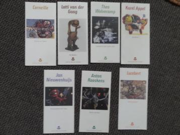 7 brochures Cobra kunstenaars, Stedelijk Museum Schiedam beschikbaar voor biedingen