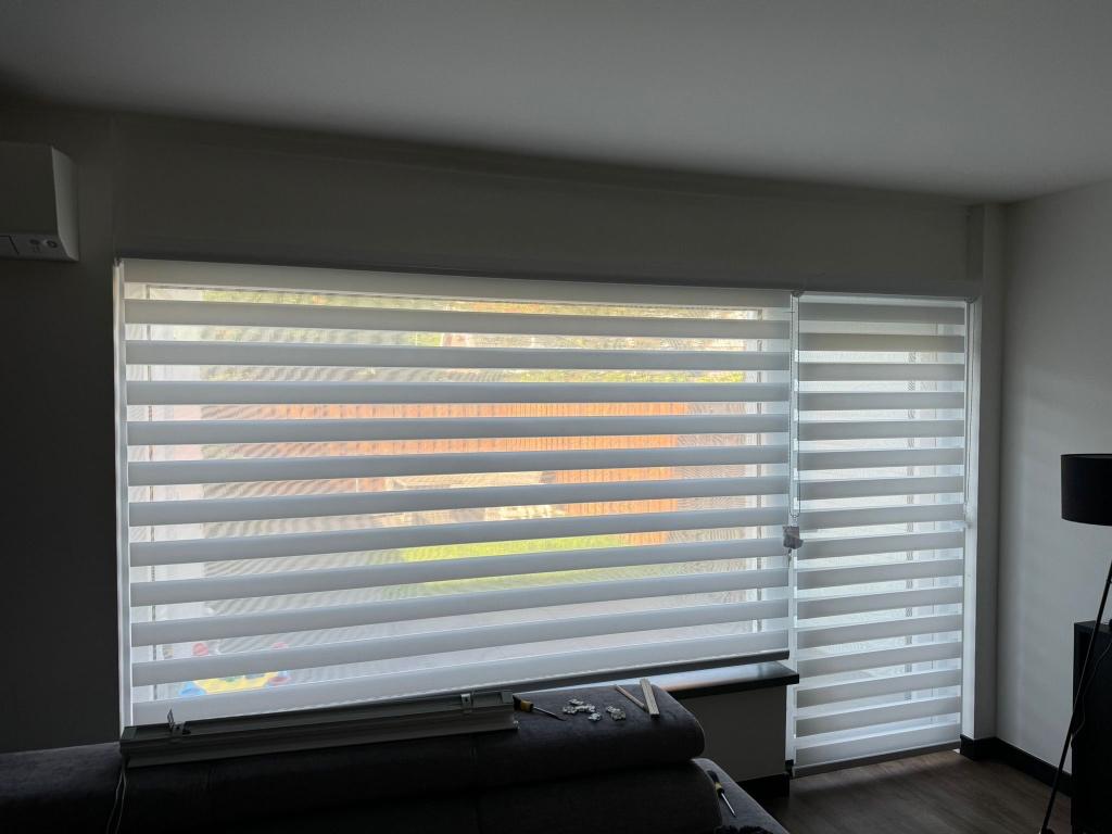 Duo rolgordijn 90x 240 wit, Ophalen, 200 cm of meer, Wit, 50 tot 100 cm