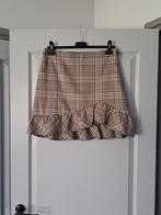 Heel mooi geruit rokje met ruche van Eksept, maat M., Maat 38/40 (M), Beige, Ophalen of Verzenden, Zo goed als nieuw