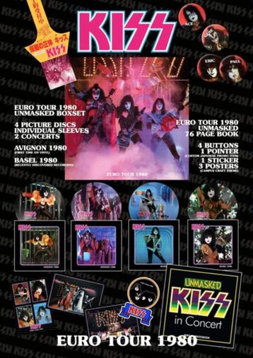 Kiss Super Deluxe 4 x Picture Disc & Extra's Box Set Euro To beschikbaar voor biedingen