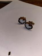 Vintage manchetknopen, Sieraden, Tassen en Uiterlijk, Manchetknopen, Ophalen of Verzenden, Gebruikt, Steen