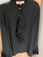 Zwarte blouse Gldie Estelle ruffles mt M, Maat 38/40 (M), Zwart, Ophalen of Verzenden, Goldie estelle