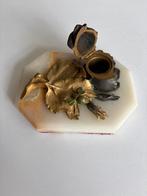 Gargand Inktpot Brons op Marmer, Ophalen of Verzenden