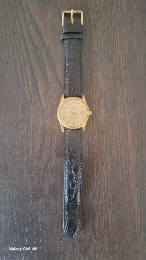 Omega Seamaster Quartz 33mm, Sieraden, Tassen en Uiterlijk, Horloges | Heren, Gebruikt, Polshorloge, Omega, Staal, Leer, Ophalen