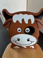 Leuk Houten Peuterstoeltje - Koe Design, Kinderen en Baby's, Kinderkamer | Tafels en Stoelen, Ophalen of Verzenden, Zo goed als nieuw