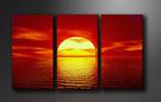Nieuw * 3 Luik van Canvas * Zonsondergang 90x160cm, Ophalen of Verzenden