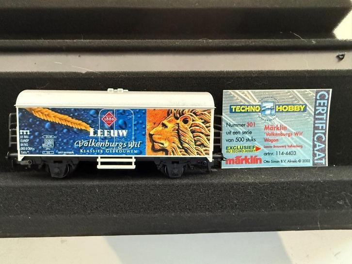 Märklin H0 4415 Koelwagon Leeuw bier NS, beperkte oplage., Hobby en Vrije tijd, Modeltreinen | H0, Zo goed als nieuw, Wagon, Wisselstroom