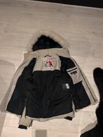 Moose Knuckles Jas Grijs met Witte Bondkraag maat xs, Kleding | Heren, Jassen | Winter, Ophalen of Verzenden, Zo goed als nieuw