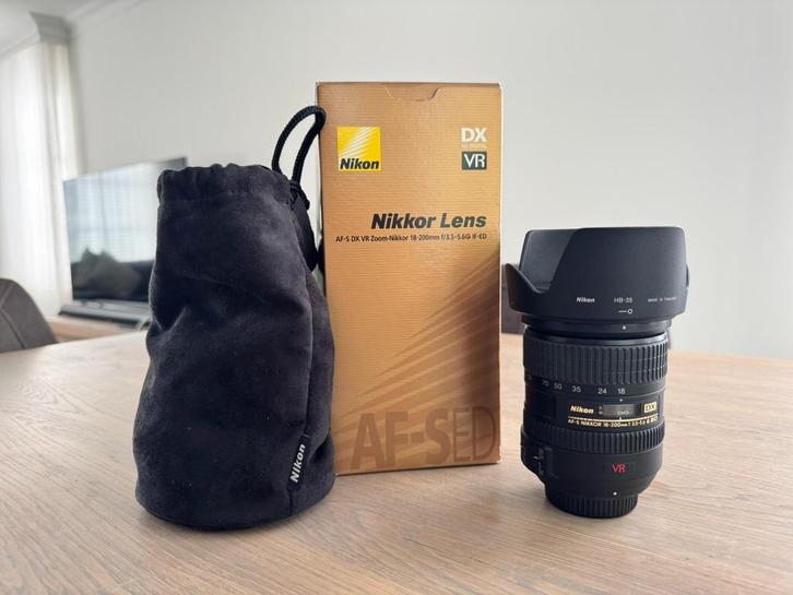 Nikon AF-S DX VR ZOOM-Nikkor 18-200 F/3.5-5.6G IF-ED, Audio, Tv en Foto, Fotografie | Lenzen en Objectieven, Zo goed als nieuw