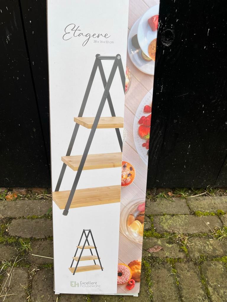 Etagère - Excellent Houseware - Nieuw in doos, Huis en Inrichting, Woonaccessoires | Etagères, Ophalen, Nieuw