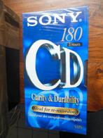 vhs videoband sony 180 3hours cd clarity&durabillitys nieuw, Alle leeftijden, Ophalen of Verzenden, Nieuw in verpakking, Actie en Avontuur