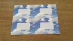 4 etiketten wolkenmotief, Ophalen of Verzenden, Nieuw