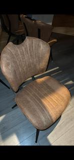 Mooie MX Sofa Eetkamerstoelen Set van 6 afmetingen 52x64x88, Ophalen, Bruin, Zo goed als nieuw, Metaal