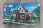 LEGO 60398 - City Gezinswoning en elektrische auto, Nieuw, Complete set, Ophalen of Verzenden, Lego