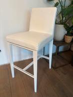 Witte leren design barkruk, Ophalen, Gebruikt, Wit, Leer