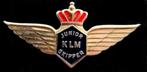 KLM Junior Skipper broche- zilverkleur -, Verzamelen, Speldjes, Pins en Buttons, Nieuw, Transport, Speldje of Pin, Verzenden