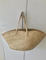 Grote XL rieten tas shopper strandtas leren hengsel Ibiza, Ophalen, Zo goed als nieuw, Beige, Shopper
