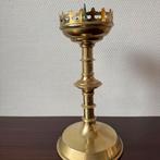 Antieke Gotische Kerkkandelaar, Altaar Kandelaar, Kaarsen, Ophalen of Verzenden