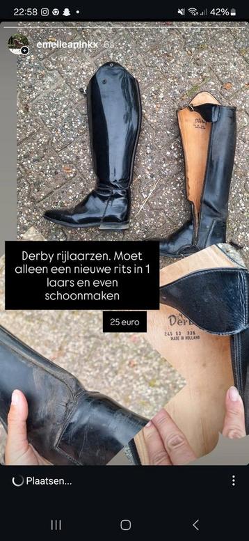 Derby rijlaarzen maat 38  beschikbaar voor biedingen