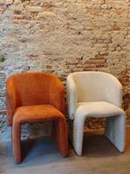 Teddy boucle fauteuil copper of wit NIEUW, Ophalen of Verzenden, Nieuw, Stof