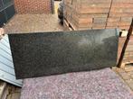 Mooi zwartgrijs graniet hardsteen tafel / werkblad 147x60 cm, Ophalen of Verzenden, Zo goed als nieuw