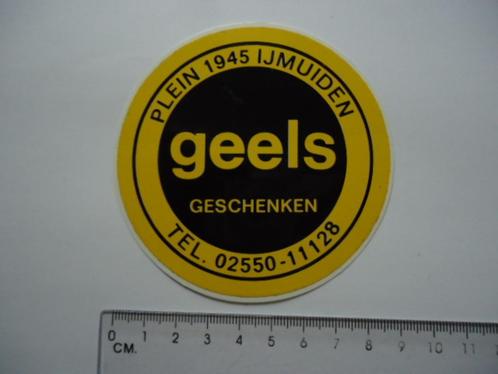 sticker oud IJMUIDEN Plein 1945 Geels geschenken retro, Verzamelen, Stickers, Zo goed als nieuw, Overige typen, Verzenden