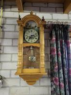 Wandklok  grenen, Huis en Inrichting, Woonaccessoires | Klokken, Ophalen, Zo goed als nieuw, Analoog, Wandklok