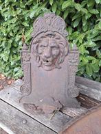 Oude Boerderij Ornament - Leeuw met Wasbakje, Tuin en Terras, Tuinbeelden, Ophalen, Gebruikt, Metaal, Dierenbeeld