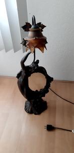 Unieke  art nouveau lamp met spiegel en dame, Antiek en Kunst, Antiek | Lampen, Ophalen