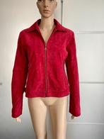 G552 Echt-suede-leren jas mt. 40=M jasje jack tussenjas rood, Maat 38/40 (M), Ophalen of Verzenden, Zo goed als nieuw, Rood
