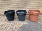 Bloempotten, Tuin en Terras, Bloempotten, Kunststof, Gebruikt, Rond, Ophalen