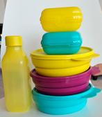 Tupperware Essentials 6 delige set Lunch, Snacks on the go, Ophalen of Verzenden, Nieuw, Blauw