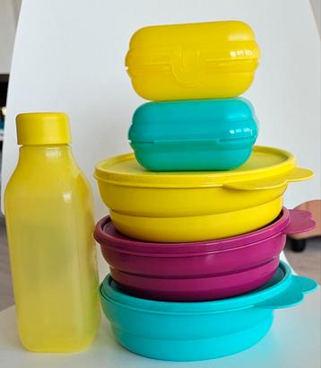 Tupperware Essentials 6 delige set Lunch, Snacks on the go beschikbaar voor biedingen