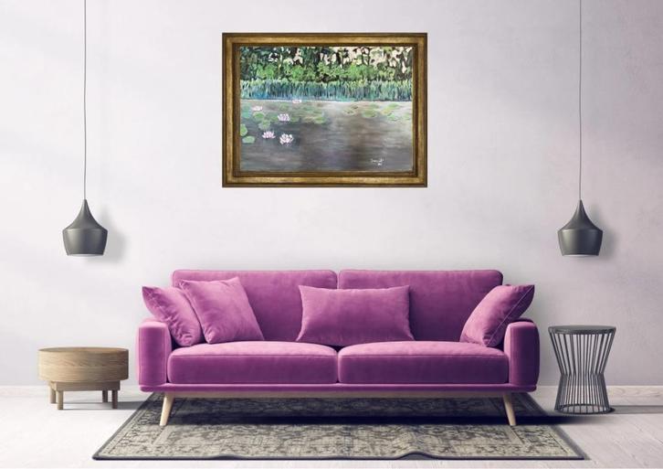 ,,Silence ,,– Original Acrylic Painting 10070 cm, Antiek en Kunst, Kunst | Schilderijen | Abstract, Ophalen of Verzenden