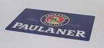 Paulaner bier logo reclamebord van metaal wandbord decoratie, Verzamelen, Biermerken, Ophalen of Verzenden, Nieuw, Reclamebord, Plaat of Schild