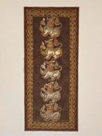 Handgemaakt wandkleed uit Myanmar / Birma 150x66cm, Antiek en Kunst, Kunst | Niet-Westerse kunst, Ophalen