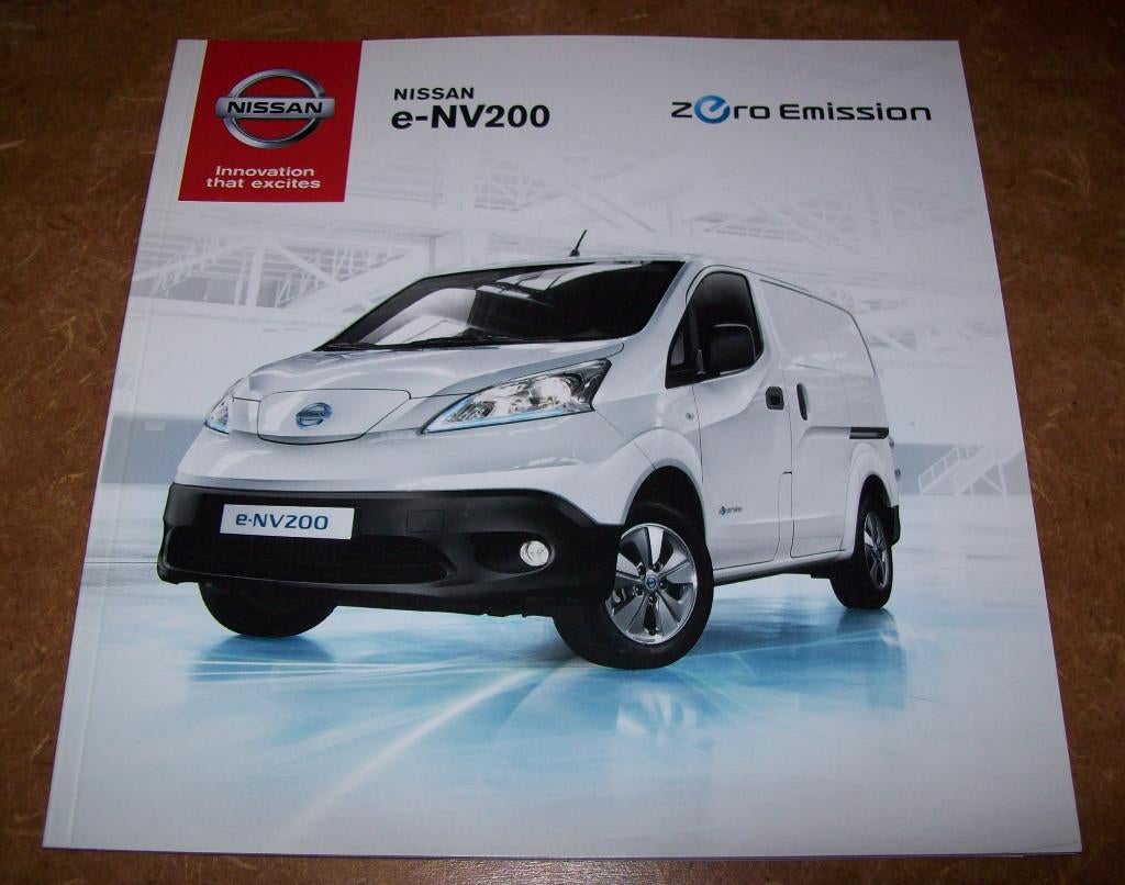 brochure Nissan e-NV200 modellen 2015, Ophalen of Verzenden, Nieuw, Nissan
