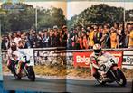 A3 Poster: Johnny Cecotto & Barry Sheene - Moto 73, Verzamelen, Verzenden, Zo goed als nieuw, Motoren